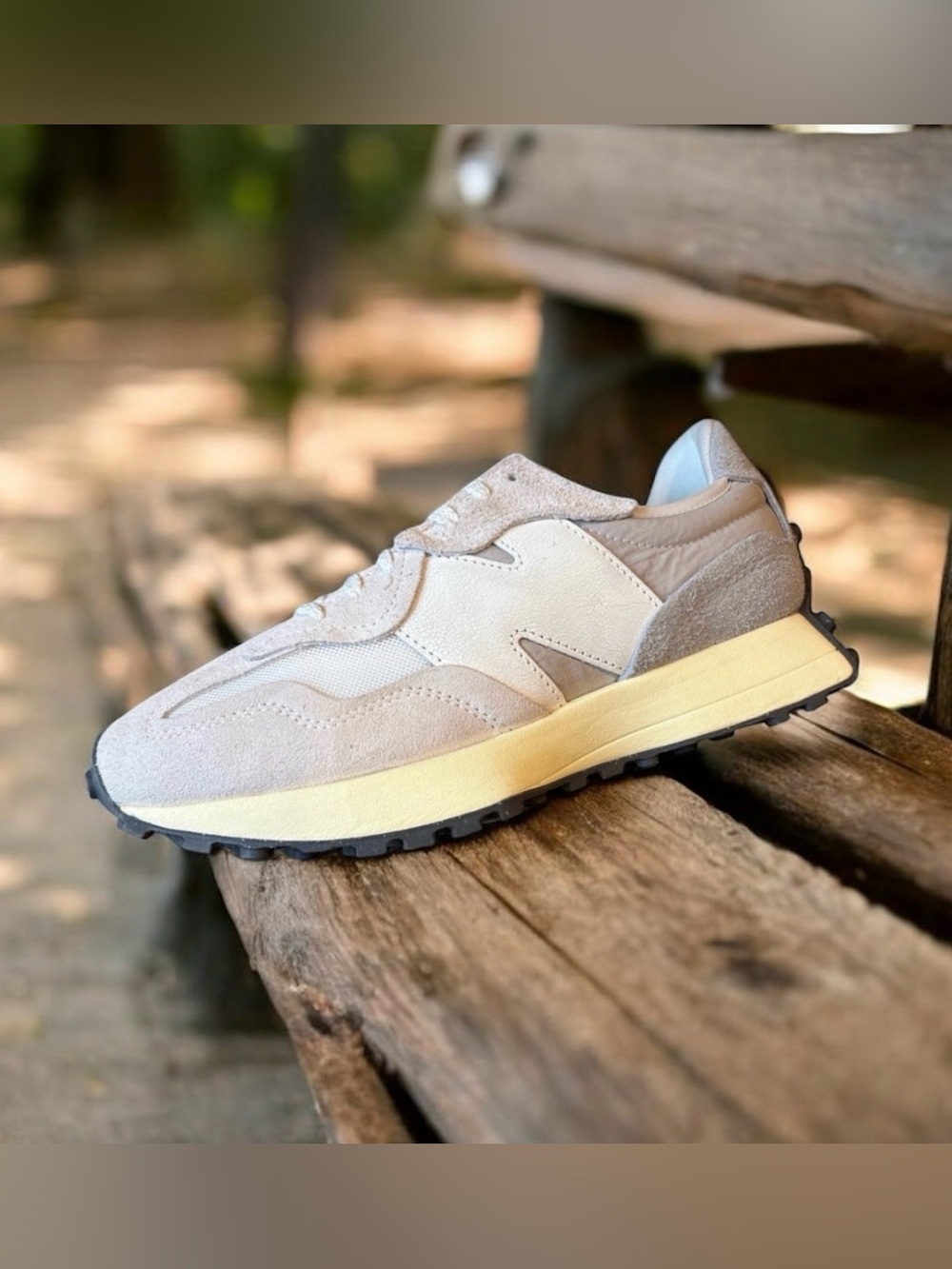 New Balance 327 Grey Sea Salt Raincloud Sneakers - Picture 14 of 16